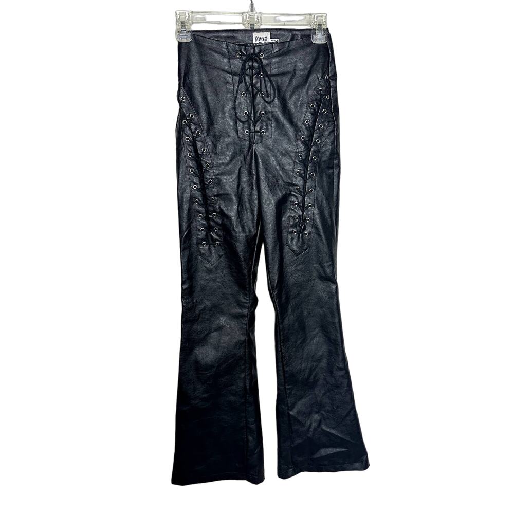 Princess Polly 0‎ Leather Bell Bottom Pants